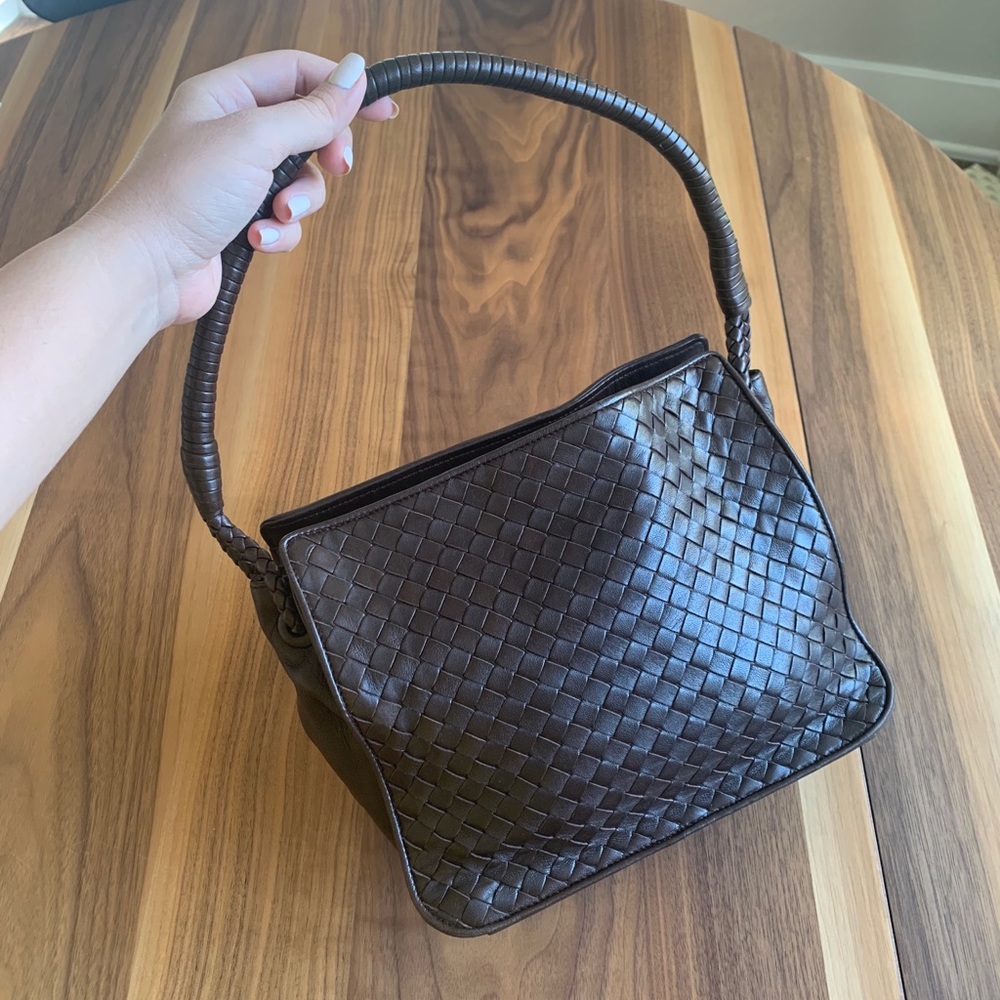 SOLD ✨Bottega Veneta Intrecciato Brown Bag - Picture 3 of 13